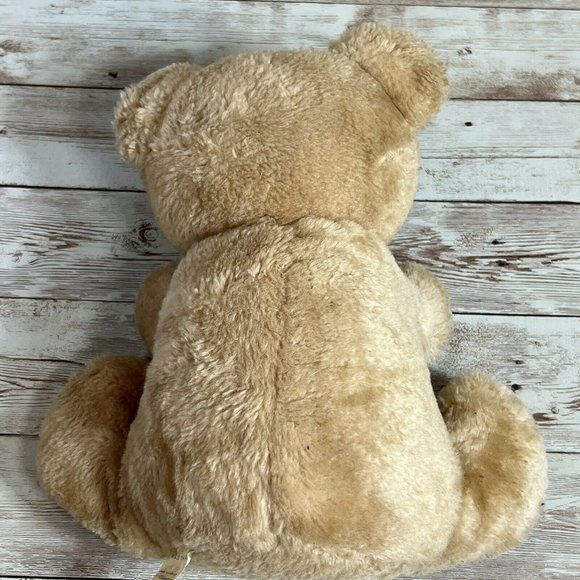 VTG Walmart Brand Plush Brown 9” Bear Tongue Stuck Out Rattle Inside Stuffed - Picture 4 of 12